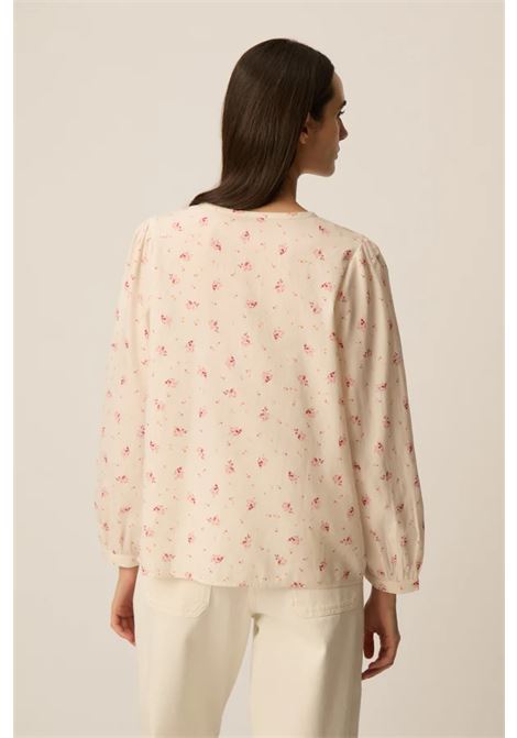 Blusa Des Petits Hauts Eglae Alizée in twill di cotone écru Des Petits Hauts | Bluse | 1E260472ALIZEE